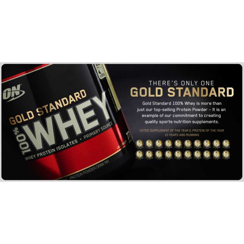 Optimum Nutrition Gold Standard 100% Whey Protein 金牌乳清蛋白粉 - 5磅